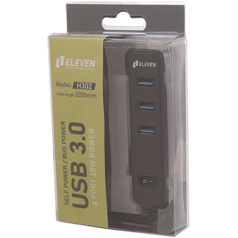 هاب 4 پورت USB3.0 ایلون H302