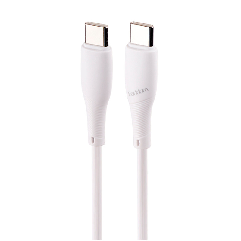 کابل تبدیل کوتاه فست شارژ Earldom EC-163C-C Type-C to Type-C 60W 25cm