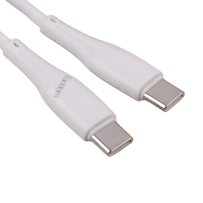 کابل تبدیل کوتاه فست شارژ Earldom EC-163C-C Type-C to Type-C 60W 25cm