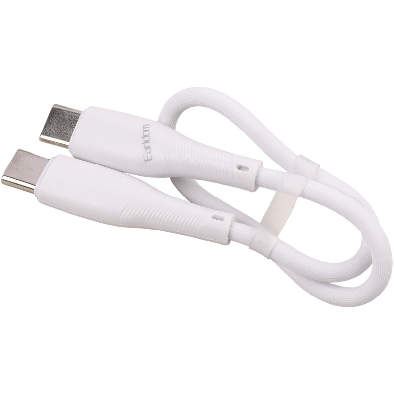 کابل تبدیل کوتاه فست شارژ Earldom EC-163C-C Type-C to Type-C 60W 25cm