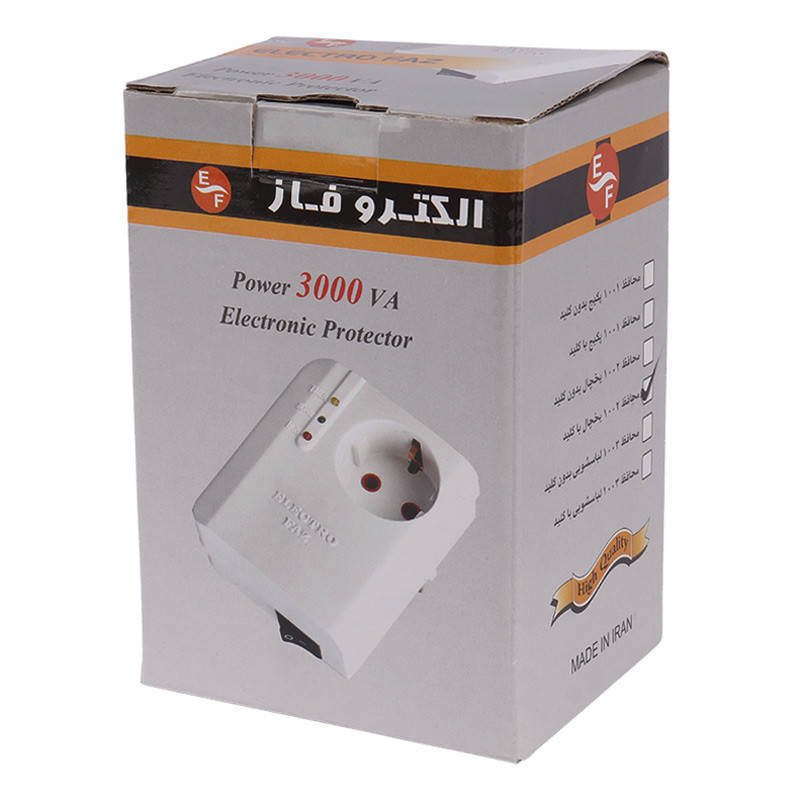 محافظ برق یخچال و فریزر ارت دار الکتروفاز Electrofaz 1002