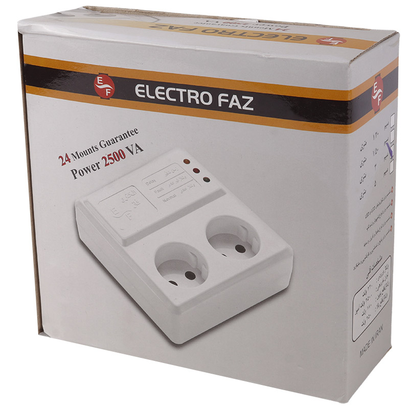 محافظ برق صوتی تصویری 4 خانه الکتروفاز 4002 با کابل 1.5 متری