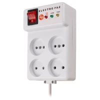 محافظ برق صوتی تصویری 4 خانه الکتروفاز 4002 با کابل 1.5 متری