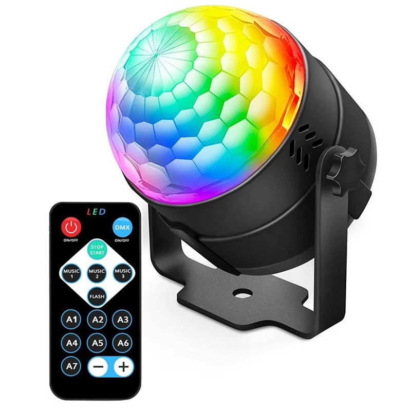 لامپ رقص نور LED Party Light 3W + ریموت کنترل