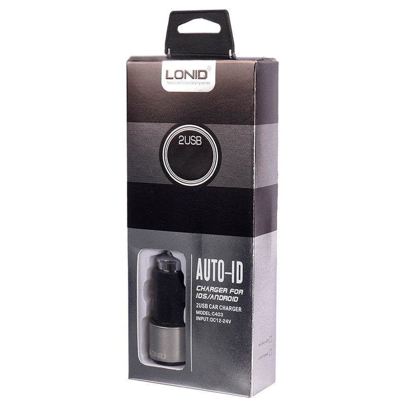 شارژر فندکی Lonid C403 KD-35 2.1A 10.5W + کابل میکرو یو اس بی