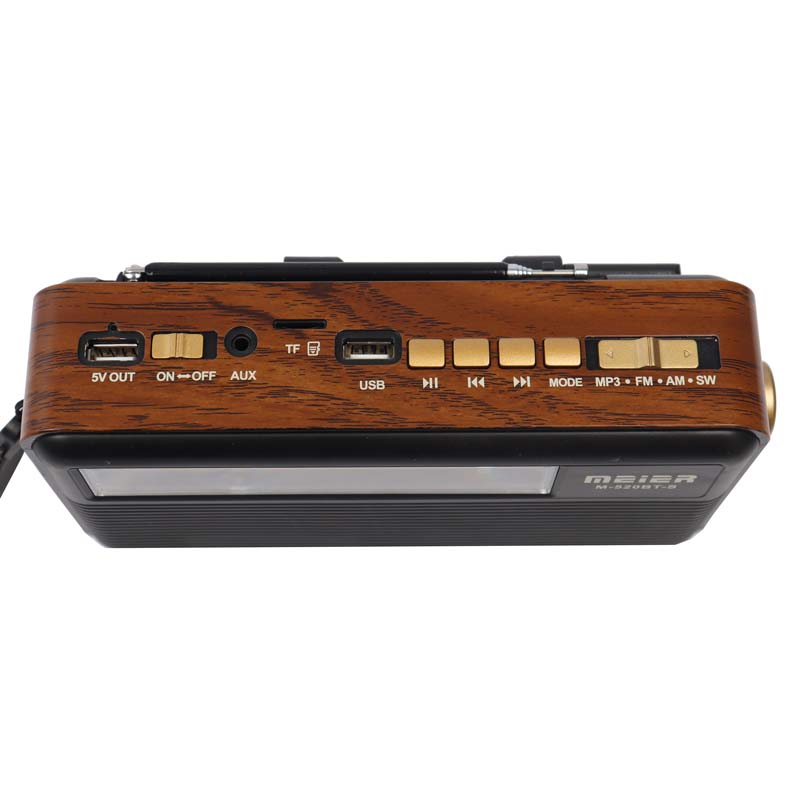 رادیو اسپیکر بلوتوثی خورشیدی Meier M-520BT + چراغ USB LED