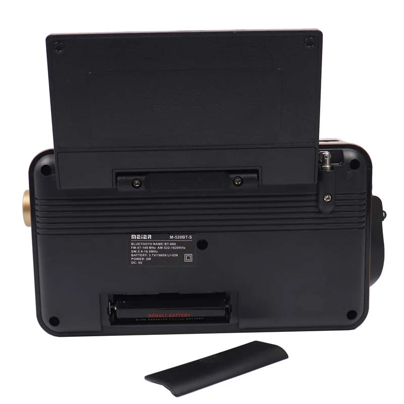 رادیو اسپیکر بلوتوثی خورشیدی Meier M-520BT + چراغ USB LED