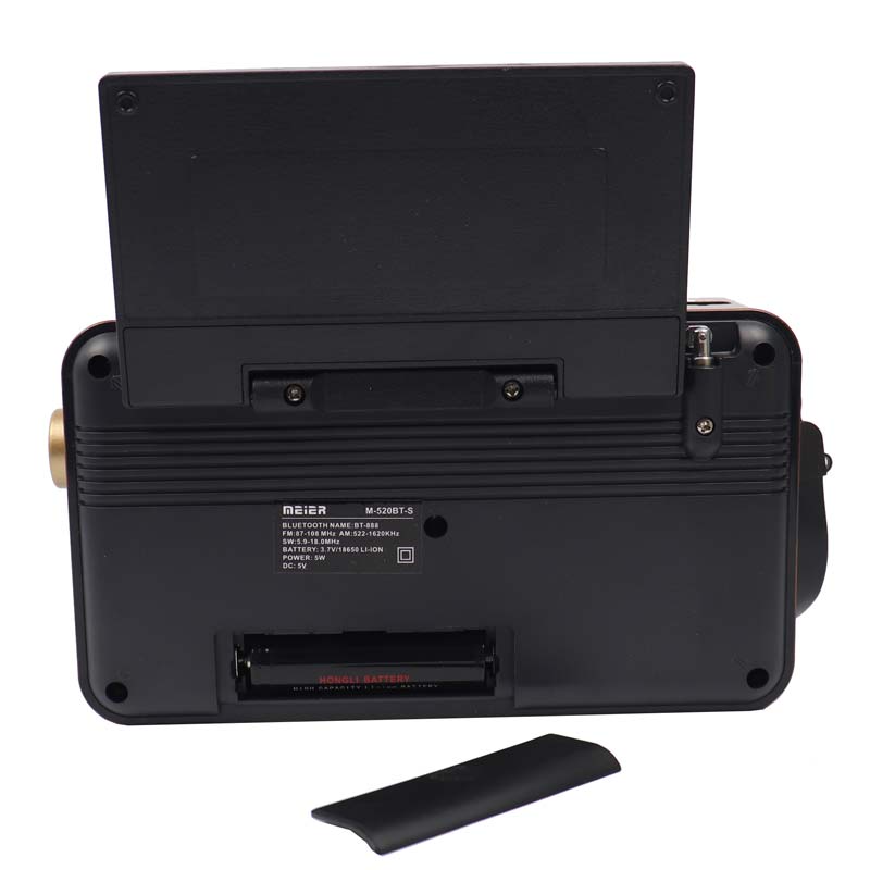 رادیو اسپیکر بلوتوثی خورشیدی Meier M-520BT + چراغ USB LED