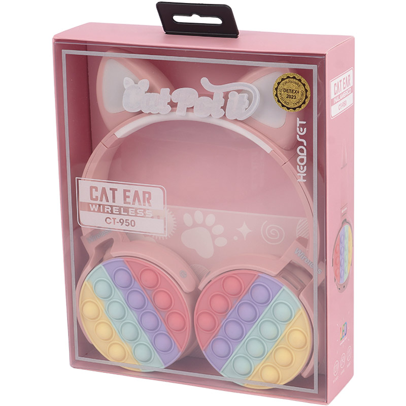 هدفون بلوتوثی رم خور Cat Pop It CT-950