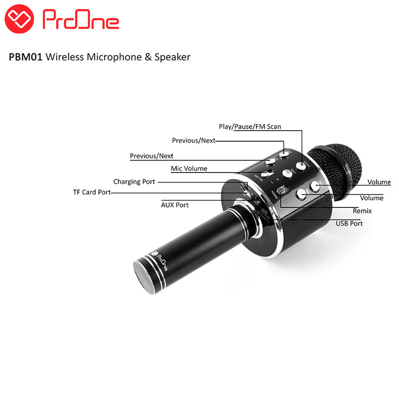 میکروفون و اسپیکر بلوتوثی ProOne PMB65 M01