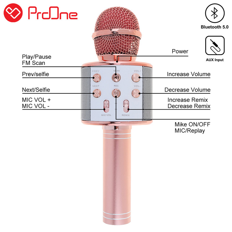 میکروفون و اسپیکر بلوتوثی ProOne PMB65 M01