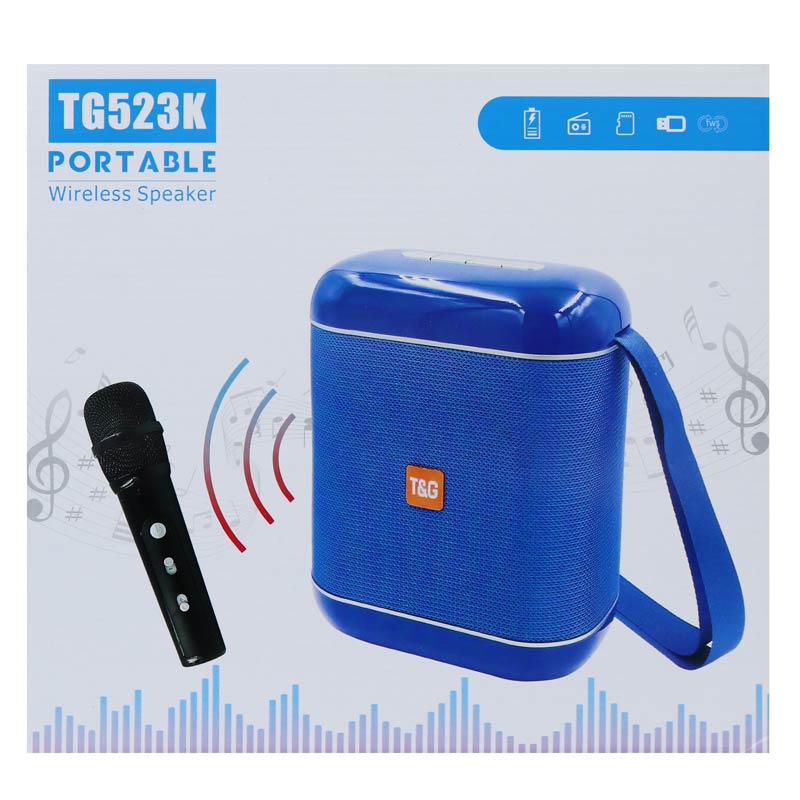 اسپیکر بلوتوثی رم و فلش خور T&G TG523K + میکروفون