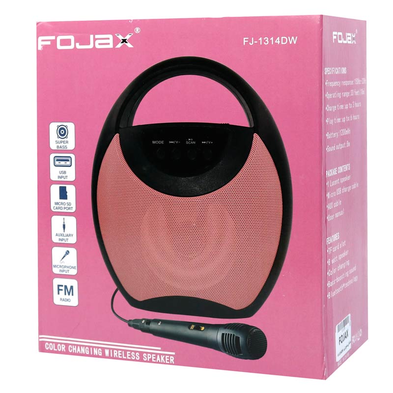 اسپیکر بلوتوثی رم و فلش خور Fojax FJ-1314DW