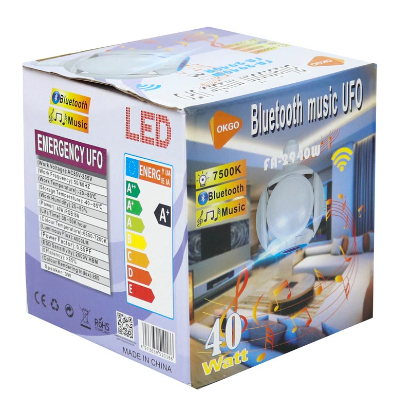 لامپ LED اسپیکر دار بلوتوثی FA-2940R 40W E27