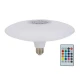لامپ اسپیکر دار بلوتوثی 24 وات UL-D0612 پایه E27 + ریموت کنترل
