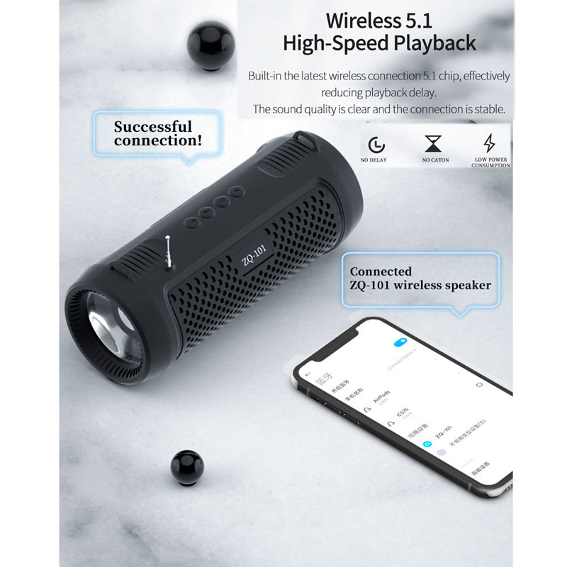 اسپیکر بلوتوثی رم و فلش خور ZQ-101