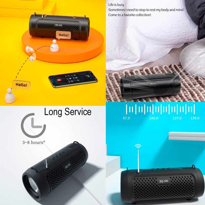 اسپیکر بلوتوثی رم و فلش خور ZQ-101
