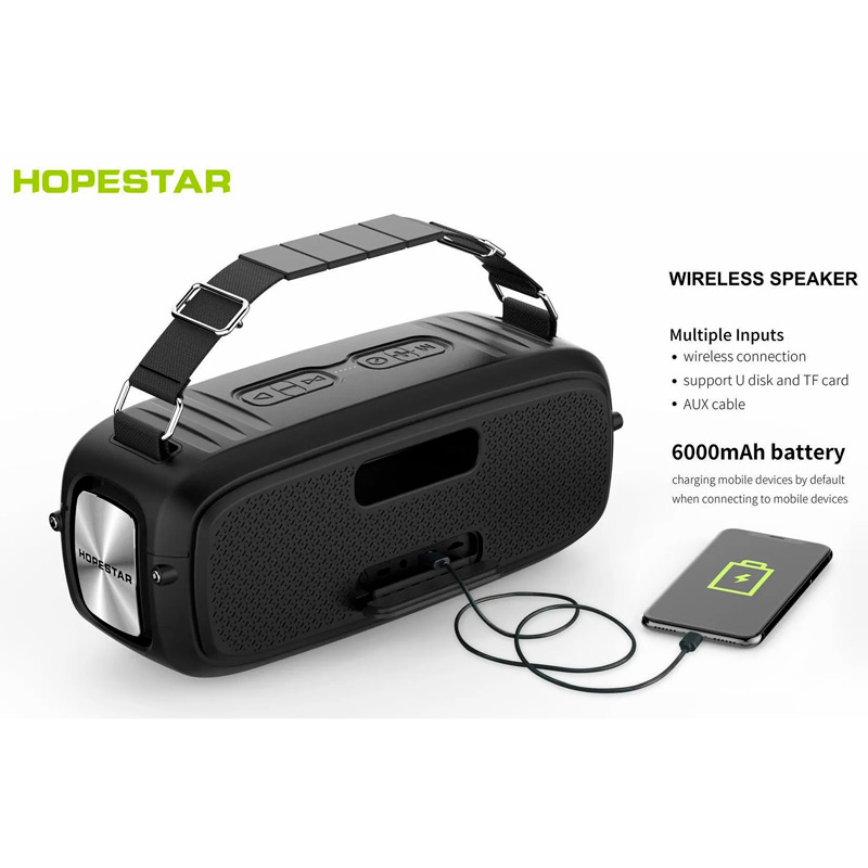 اسپیکر بلوتوثی رم و فلش خور Hopestar A20 Pro + میکروفون