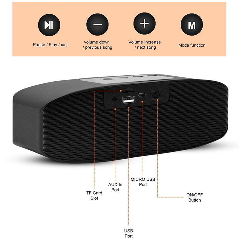 اسپیکر بلوتوثی رم و فلش خور Hopestar H11