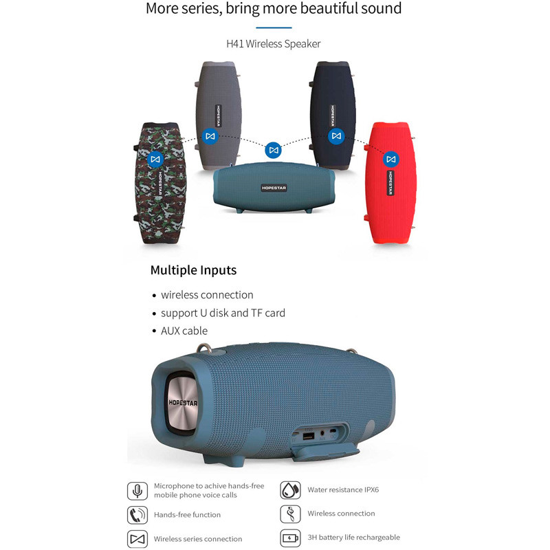 اسپیکر بلوتوثی رم و فلش خور Hopestar H41