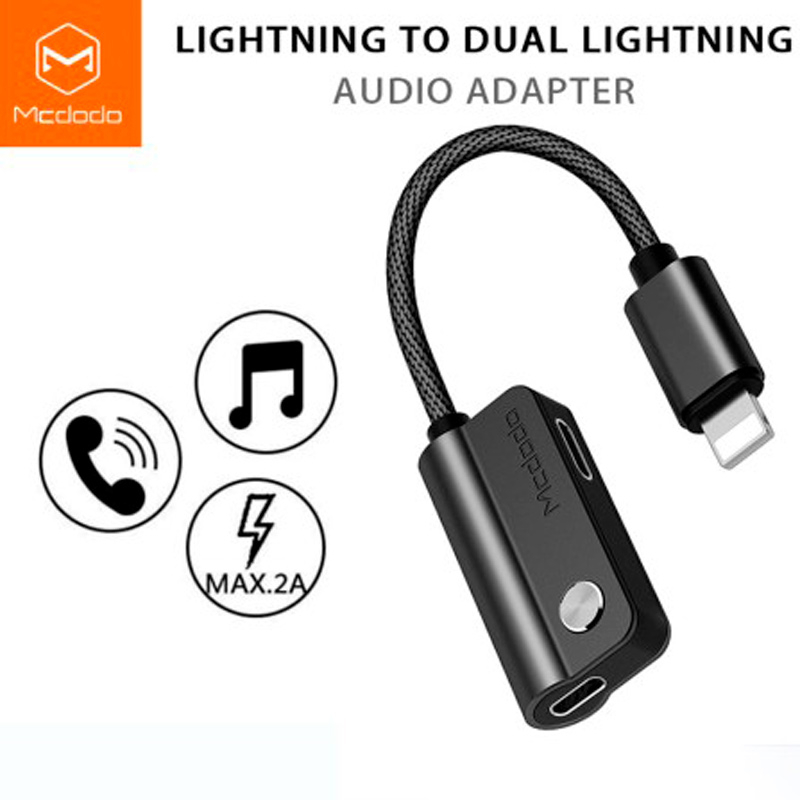 تبدیل اورجینال Mcdodo CA-470 Lightning to Dual Lightning شرینک