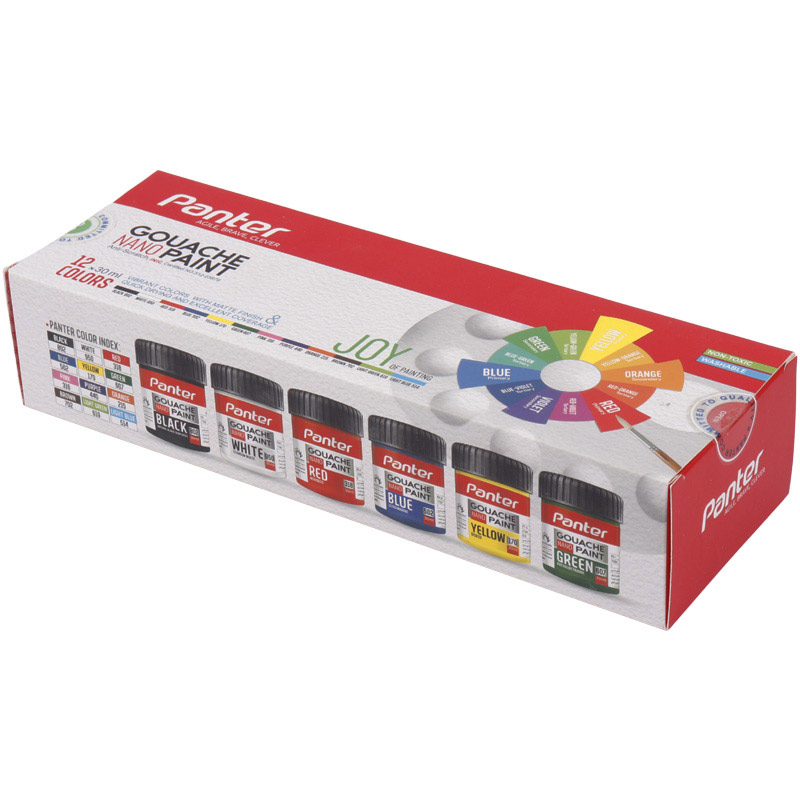 گواش ۱۲ رنگ پنتر Panter Nano GP-711-12