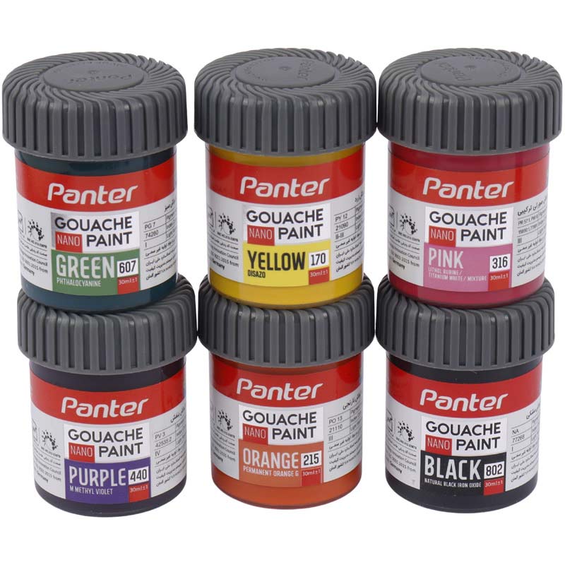 گواش ۱۲ رنگ پنتر Panter Nano GP-711-12