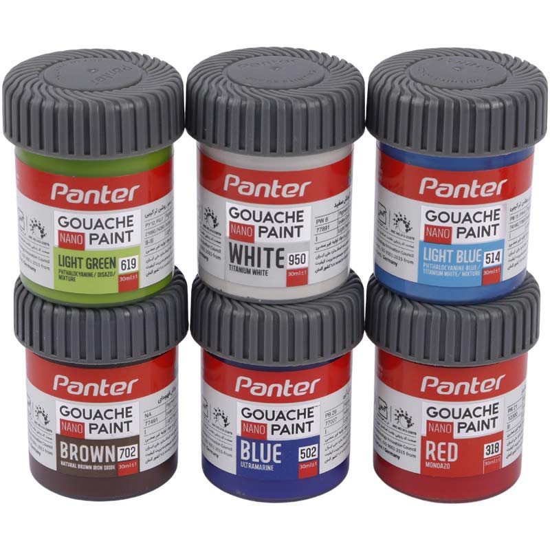 گواش ۱۲ رنگ پنتر Panter Nano GP-711-12