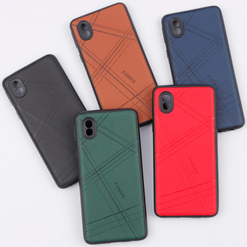 قاب چرمی Remax سامسونگ Galaxy A01 Core / A3 Core محافظ لنزدار