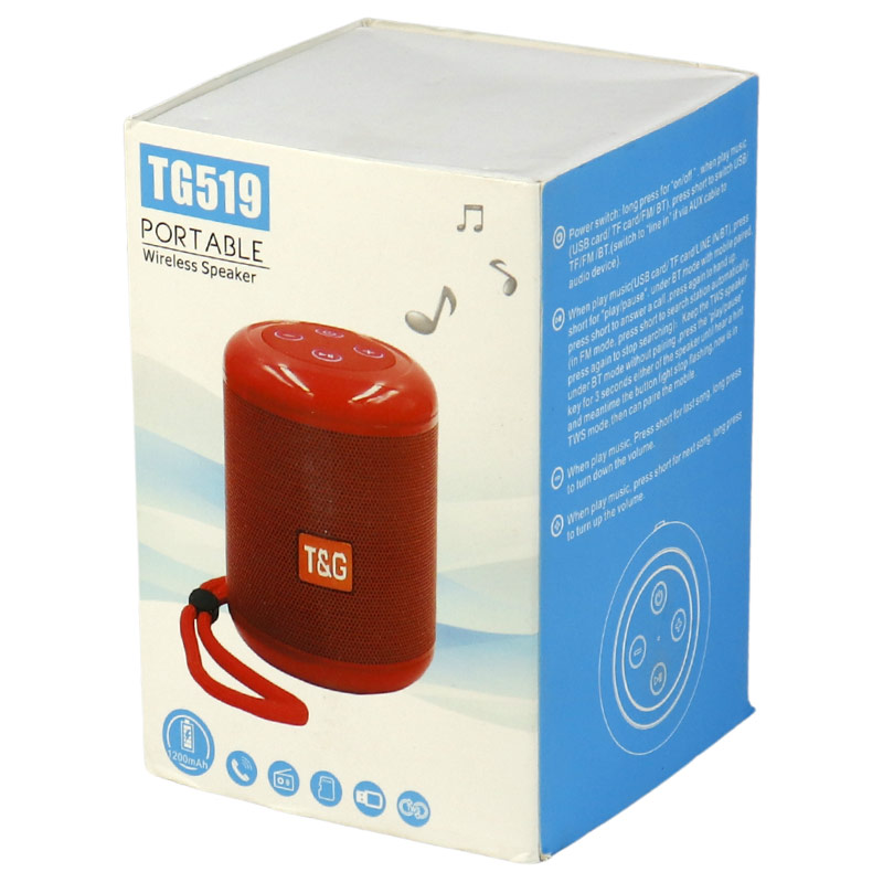 اسپیکر بلوتوثی رم و فلش خور T&G TG519