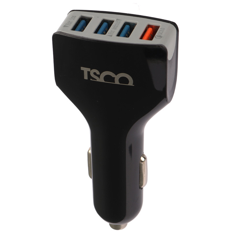 شارژر فندکی فست شارژ TSCO TCG 20 3A QC3.0 18W + کابل تایپ سی