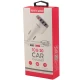 شارژر فندکی فست شارژ TSCO TCG 20 3A QC3.0 18W + کابل تایپ سی