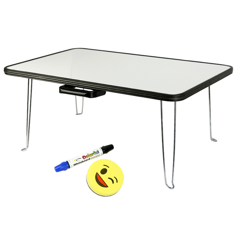 میز تحریر تاشو وایت بردی Yek Shin 44×۶۸cm + ماژیک و تخته پاک کن