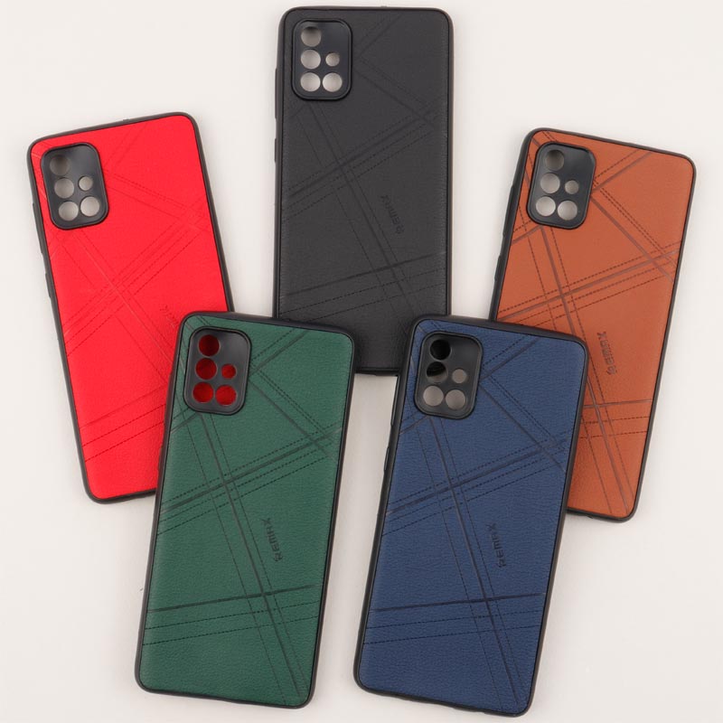 قاب چرمی Remax سامسونگ Galaxy A71 محافظ لنزدار
