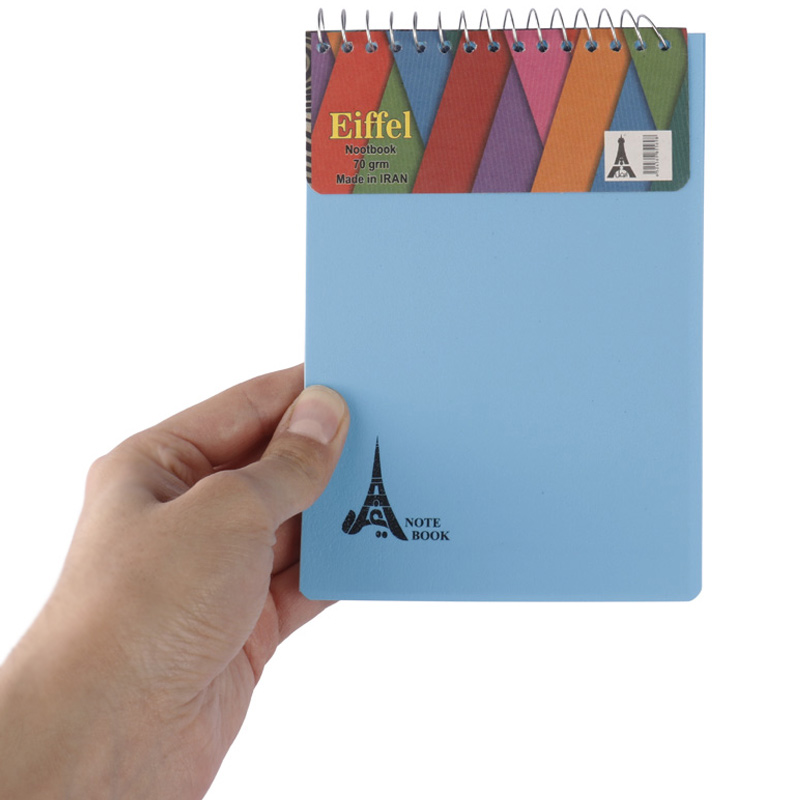 دفترچه یادداشت 70 برگ طرح رنگی ایفل