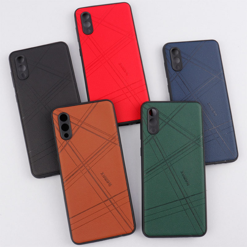قاب چرمی Remax سامسونگ Galaxy A02 / M02 محافظ لنزدار