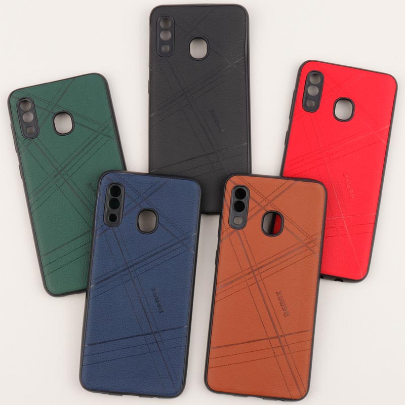 قاب چرمی Remax سامسونگ Galaxy A20 / A30 محافظ لنزدار