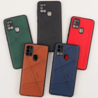 قاب چرمی Remax سامسونگ Galaxy A21s محافظ لنزدار