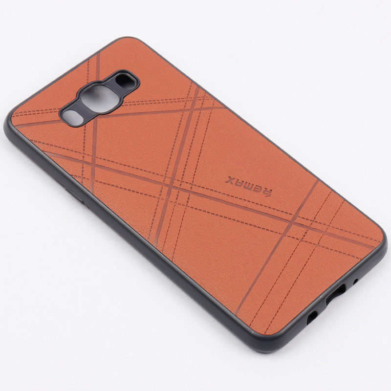 قاب چرمی Remax سامسونگ Galaxy J7 2016 محافظ لنزدار