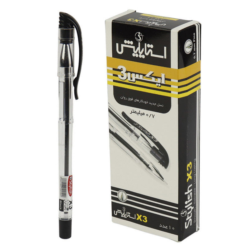خودکار استایلیش Stylish X3 0.7mm بسته 10 عددی