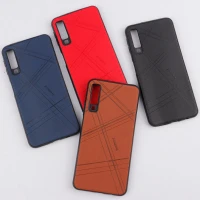 قاب چرمی Remax سامسونگ Galaxy A7 2018 محافظ لنزدار