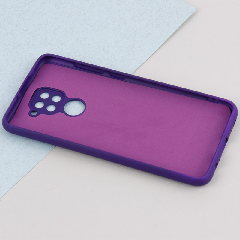 قاب طرح سیلیکونی محافظ لنزدار Xiaomi Redmi Note 9