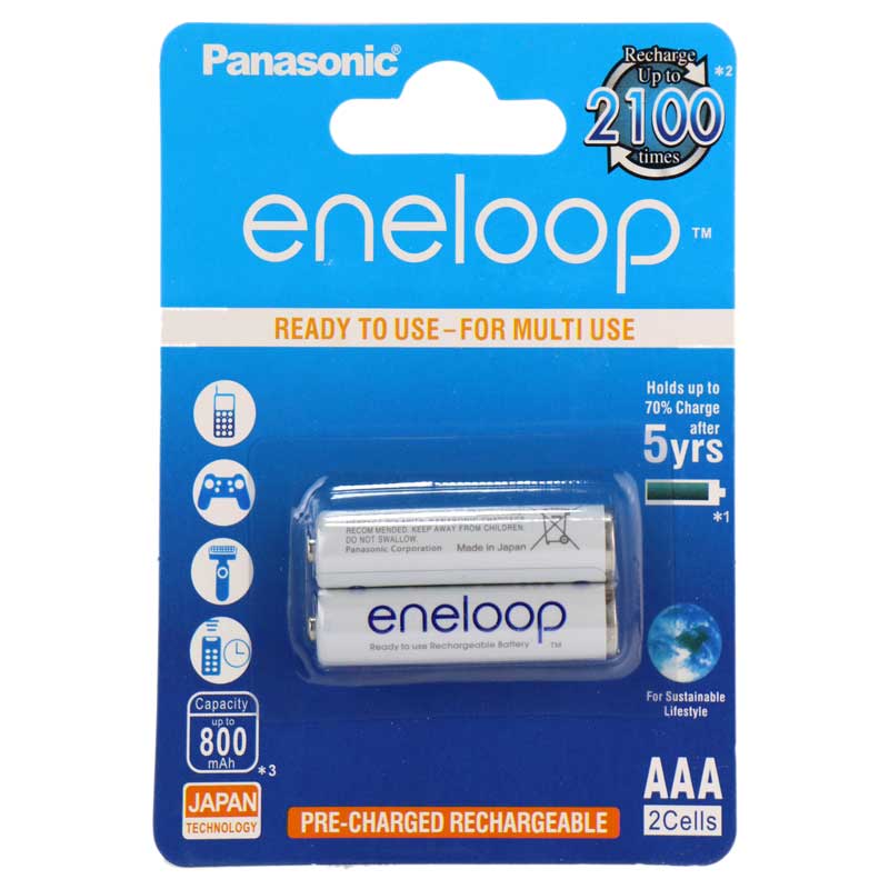 باتری نیم قلمی شارژی Panasonic Eneloop BK-4MCCE High Copy