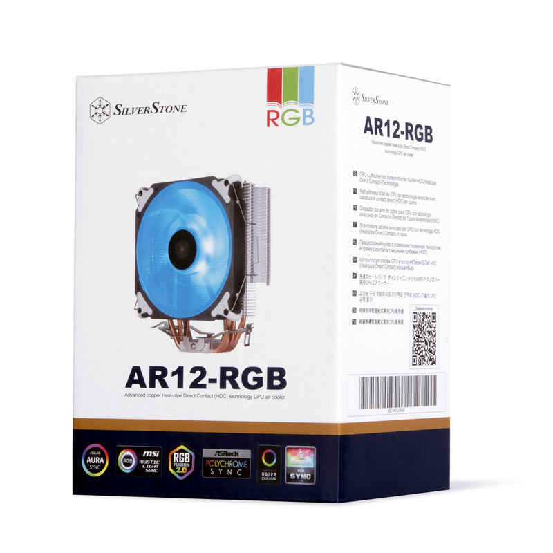 فن خنک کننده CPU سیلوراستون SilverStone SST-AR12 RGB