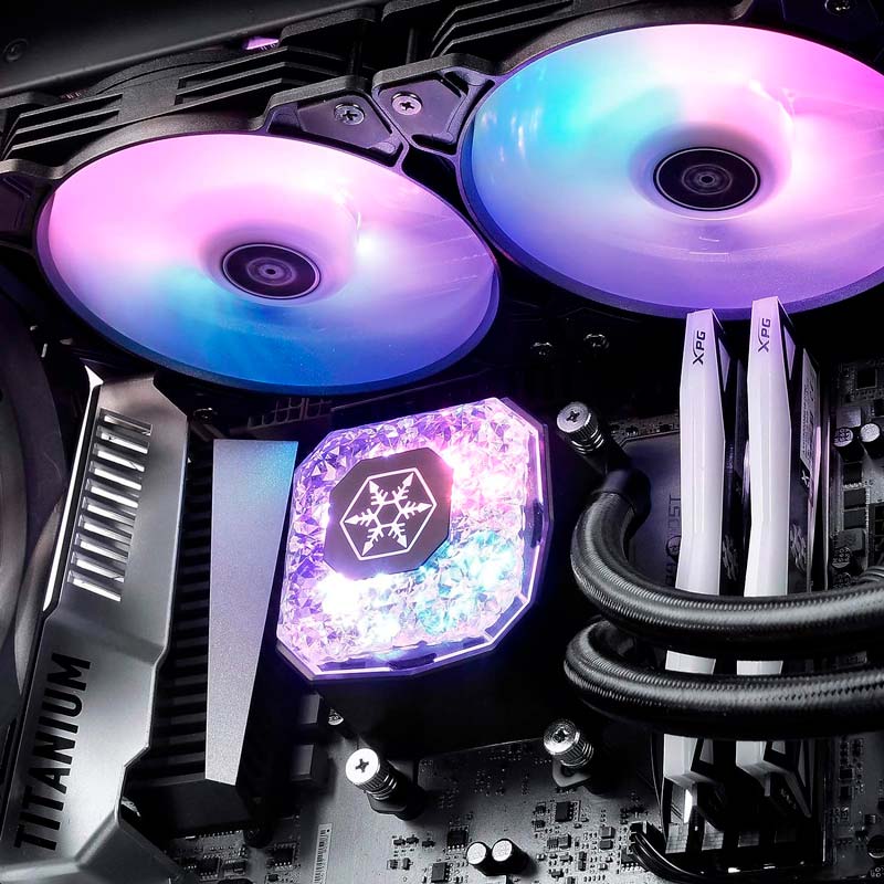 فن خنک کننده CPU سیلوراستون SilverStone SST-IG240P-ARGB