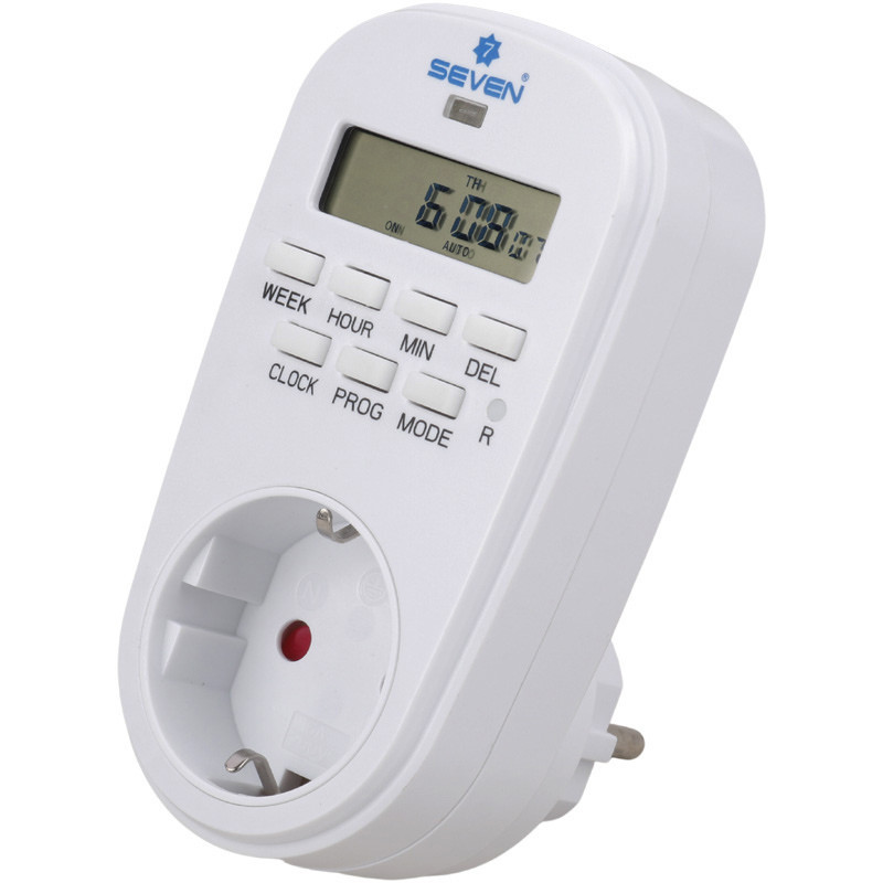 پریز تایمر دار دیجیتال هفتگی Seven DT1L