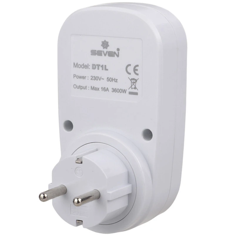 پریز تایمر دار دیجیتال هفتگی Seven DT1L