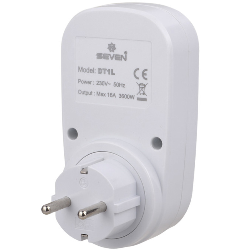 پریز تایمر دار دیجیتال هفتگی Seven DT1L