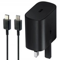 شارژر دیواری 25 وات سامسونگ اصلی EP-TA800 PD 3A + کابل تبدیل تایپ سی