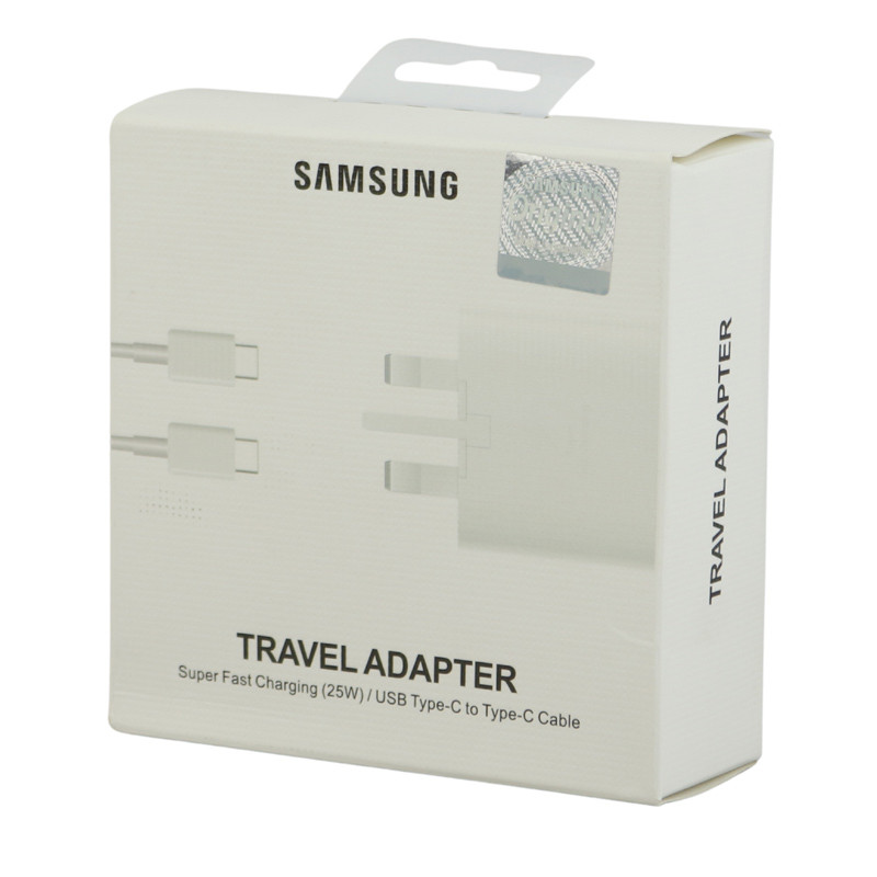 شارژر دیواری فست شارژ اصلی Samsung EP-TA800 3A PD 25W + کابل تبدیل تایپ سی
